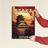 Osaka Castle – Sunset Glow Japan Poster